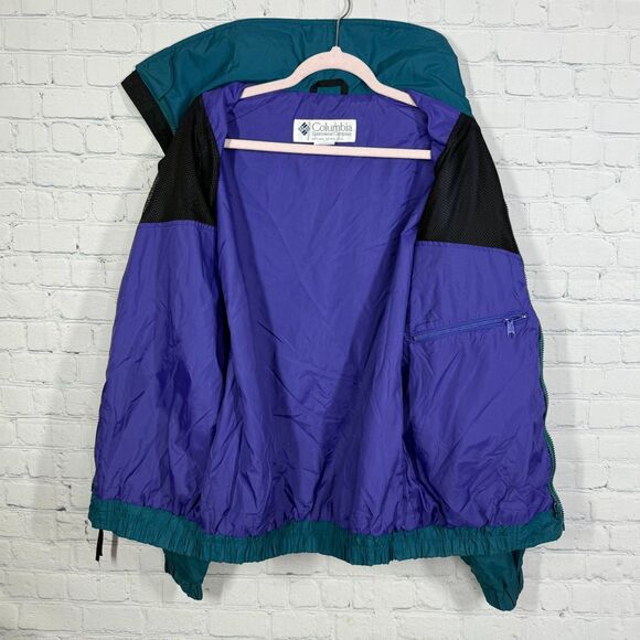 Columbia Powder Keg Jacket Men Medium Colorblock Retro Hiking Outdoor VTG Y2K - Picture 14 of 16
